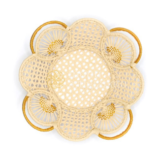 Round CLOUD raffia basket