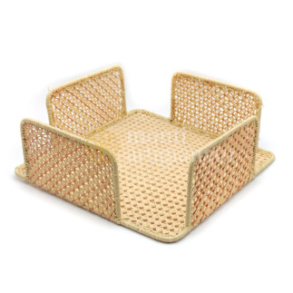 Raffia square napkin holder