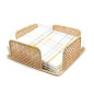 Raffia square napkin holder