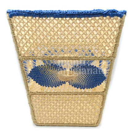 Fiocco table vase in raffia