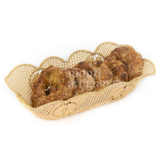 Raffia rectangular basket