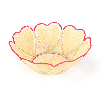 Raffia Hearts and Sun basket