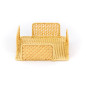 Raffia square napkin holder