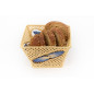 Square raffia bread basket