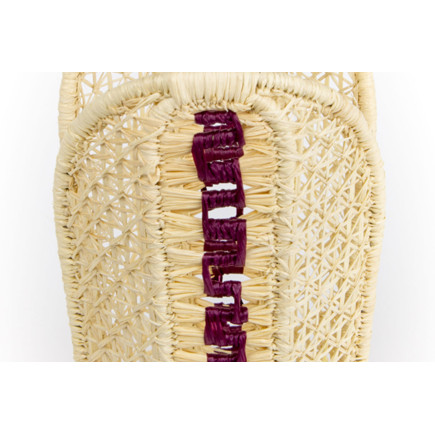 Bottle Holder In Raffia "Ischia"